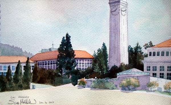University of California Berkeley plein-air study