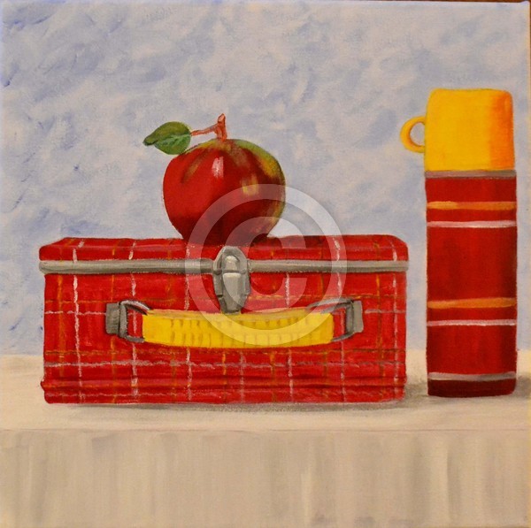 Lunchtime 12x12 acrylic on stretched canvas