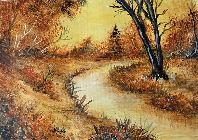 acrylic landscape