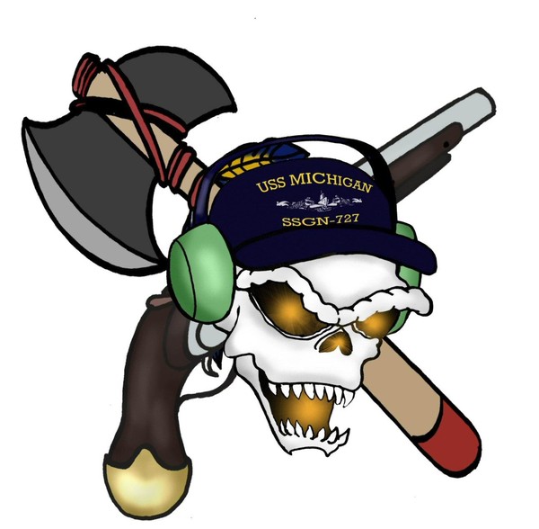 USS MICHIGAN SONAR  PATCH