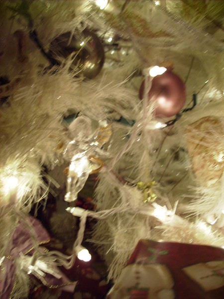 crystal angel  on the tree