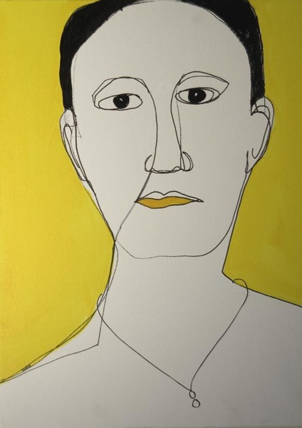 Woman on Yellow