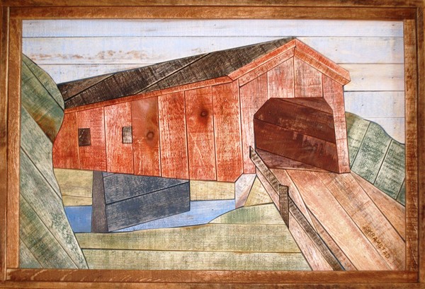 Zumbrota Covered Bridge LathArt