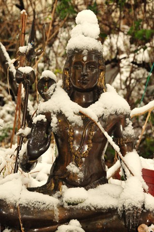 Snow Bhddha ( My Christmas Buddha)