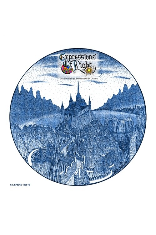 ExpoLight-Graphic-Arts-Castle-Pathway-1989-0001 (Pen-&-Ink-Blue-Sepia-SP)