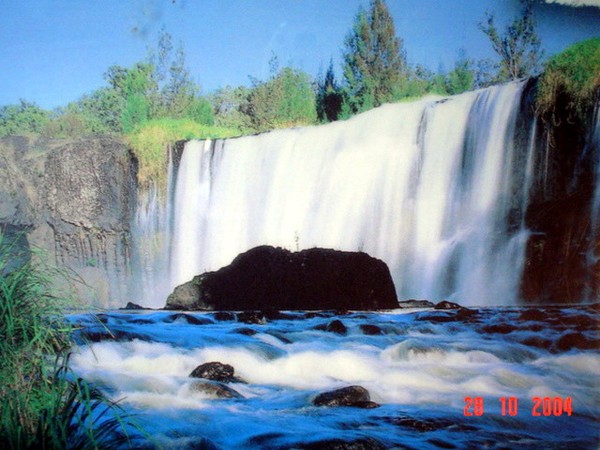water fall rain forest
