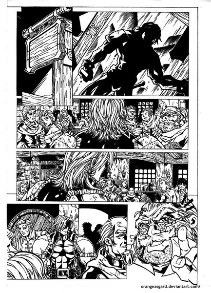 My Fantasy Comic Page 1 by OrangeAsgard