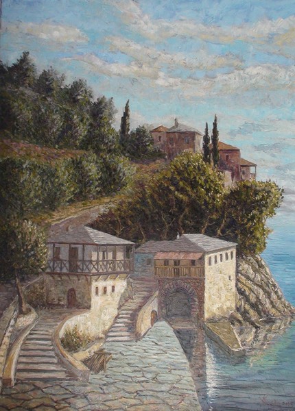 St Gregory monastery mount Athos