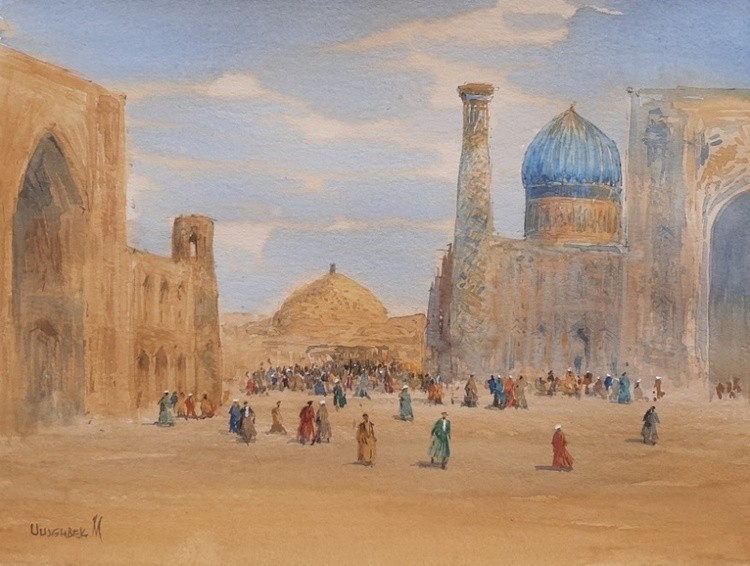 In registan Samarkand