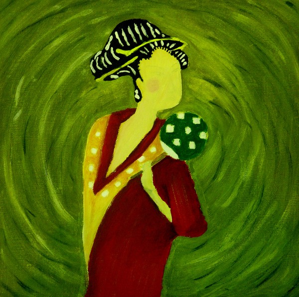 Kimono Girl and Crystal Ball
