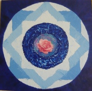 Mandala ROSA no gelo