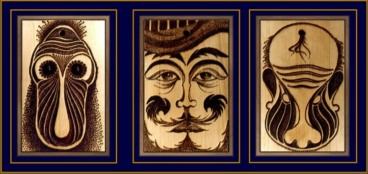Triptych Three Portraits