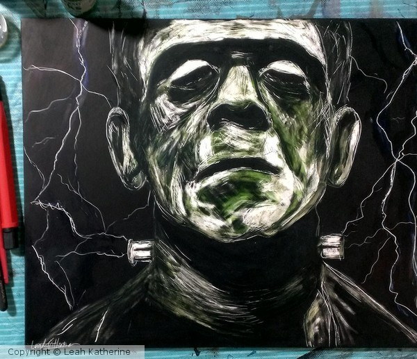 Frankenstein on Scratch board