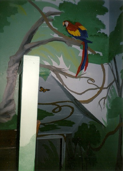 Another section of the rainforest mural