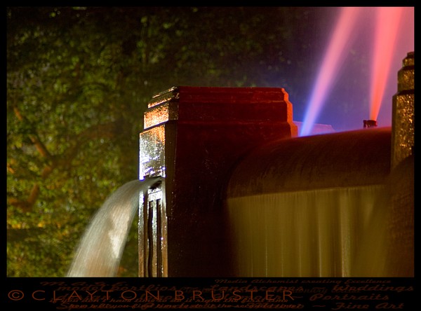 Mulholland Fountain Night Shot