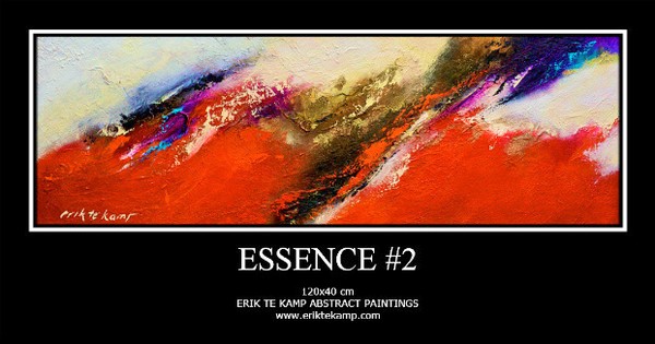 Essence #2 (120x40 cm)  Abstract painting by Erik te Kamp www.eriktekamp.com