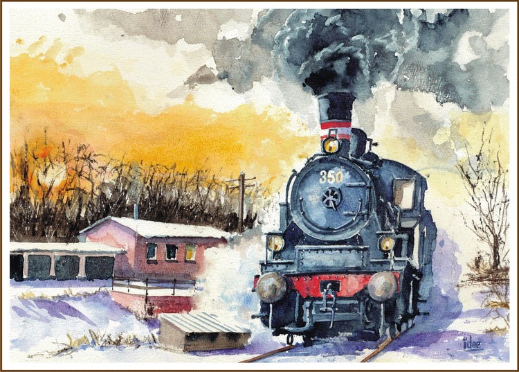 Steamloc in the snow