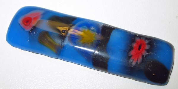 Fused Glass: Blue Rectangle