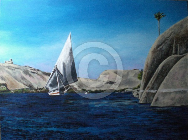 Sailing Boat on the Nile (commission)