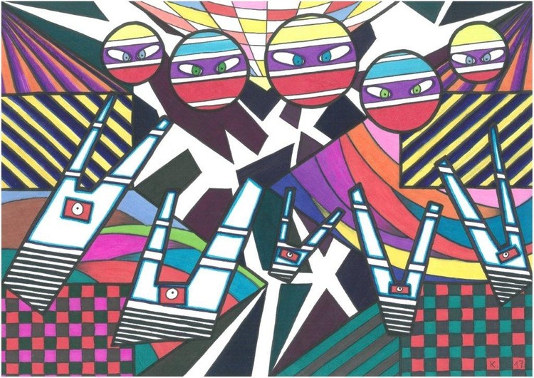 Show me how you dance, my sugar!,outsider art, fantastic story, for sale