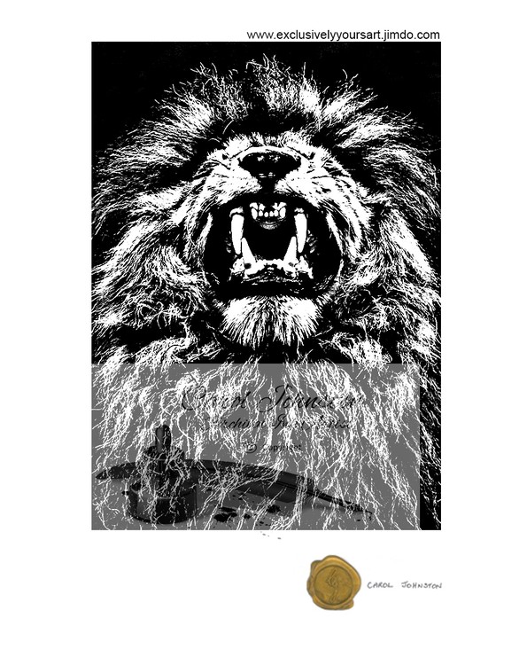 CJ Lion roaring