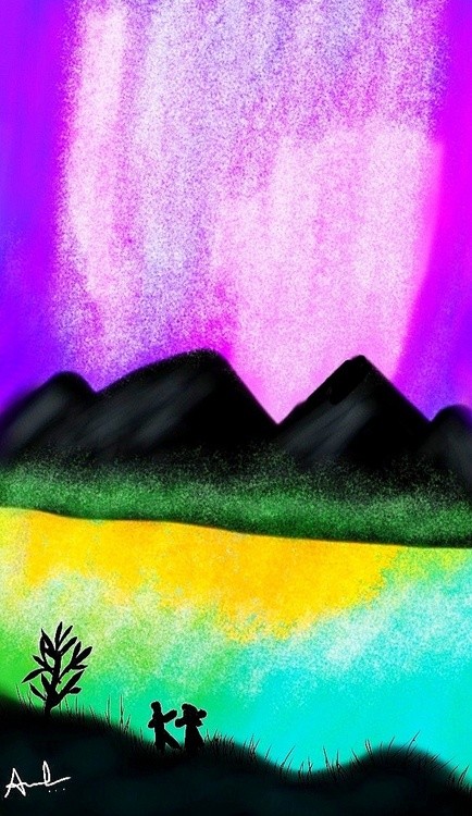 Digital scenery landscape art... 
