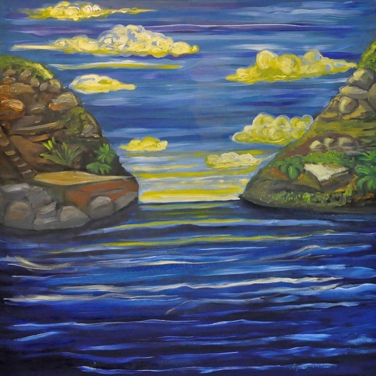 Oil painting from both sides