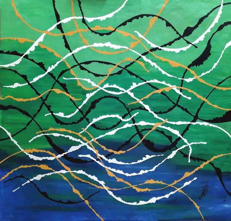 Let it flow signed original
