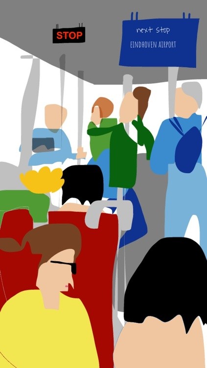 Bus to the airport, Eindhoven