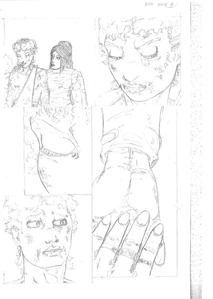 ideal comics page 7 pencil