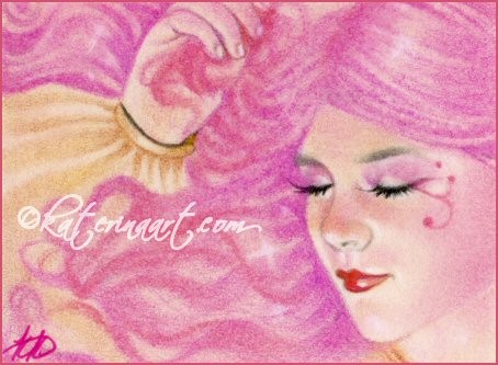 Pink Dreams BCA ART - ACEO