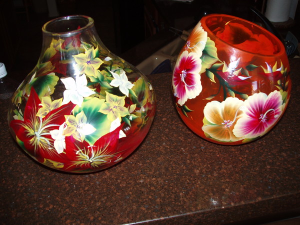Florals on Glass
