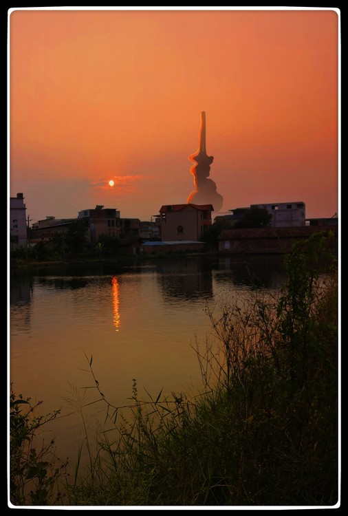 Pagoda at Sunset