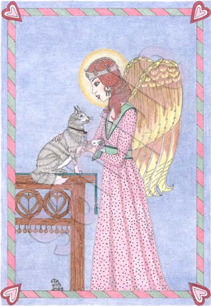 Angel with Cat
