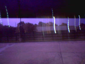 Lightning by the Am South Buliding and Burger King