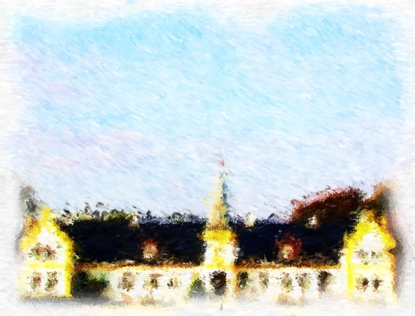 Agersboel Manor House Impressionist Digital Painting