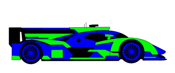 R18 e tron quattro green blue