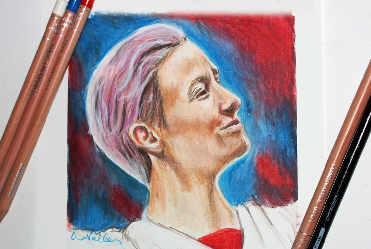 Megan Rapinoe US soccer player portrait