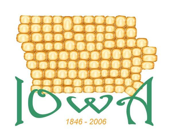 T-shirt design for Iowa's 160th anniversary