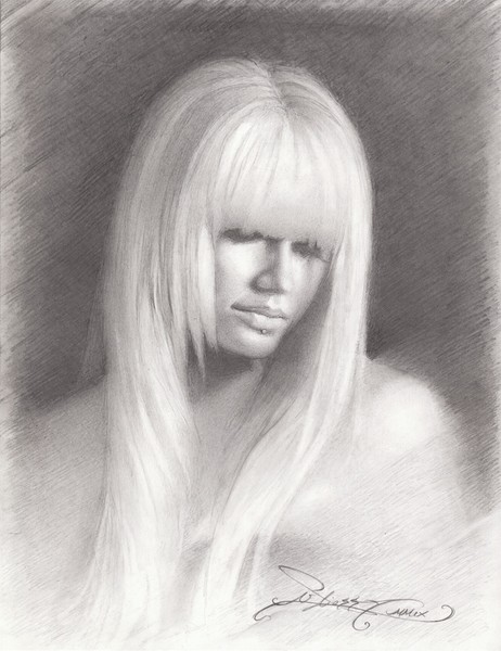 Graphite study of Portrait, 