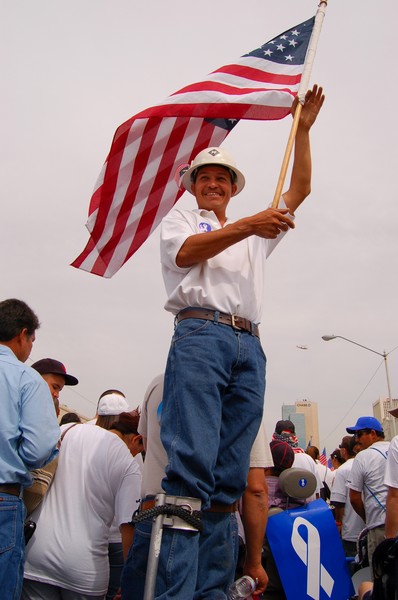 Stilts and a Flag
