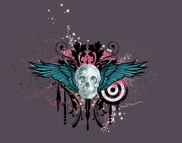 skull art