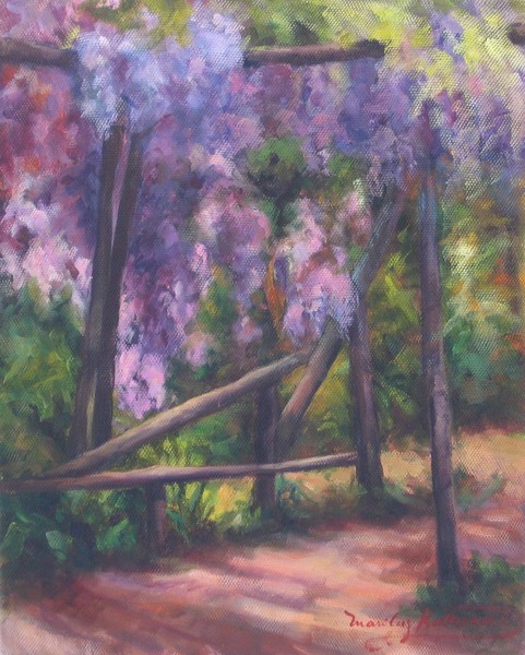 wisteria in the garden