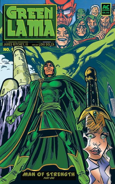 GREEN LAMA, MAN OF STRENGTH--cover