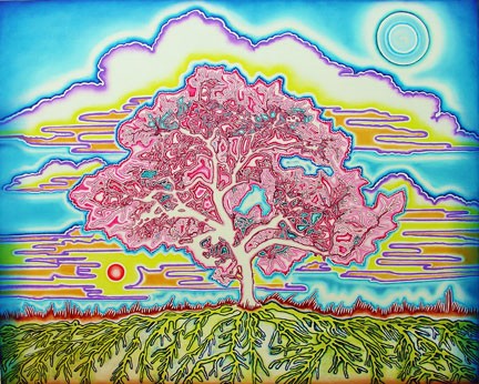 Electric Landscape - Full Moon in Daylight