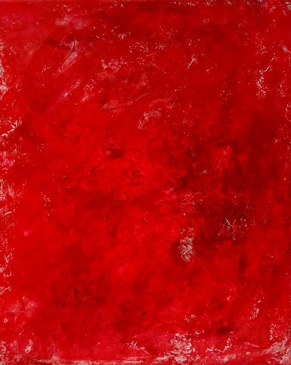 Red Triptych part E 50*61*1,5cm, acrylic on stretched canvas
