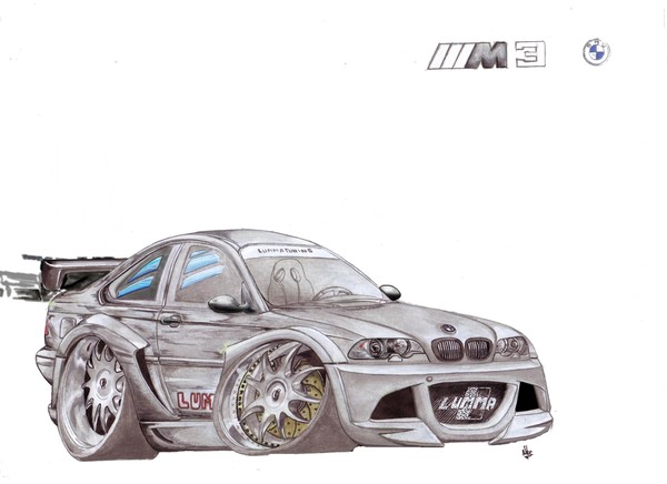 BmW caricature by Nicolas Urzagasti | ArtWanted.com