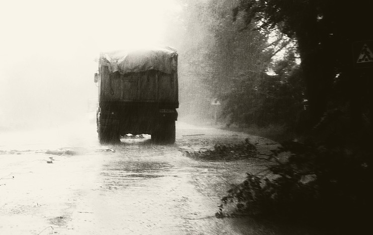 in the middle of the storm