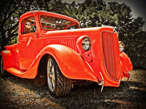 36 Orange Ford Pickup