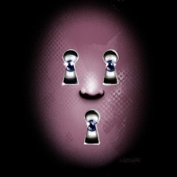 Keyhole face